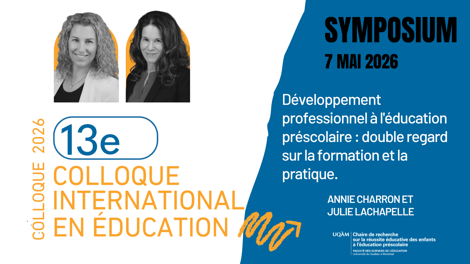Colloque CRIFPE 2026 – Symposium : Développement professionnel à l&rsquo;éducation préscolaire : double regard sur la formation et la pratique.